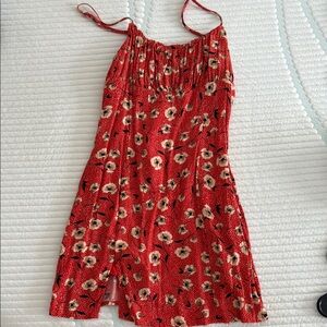 Floral Red Sundress